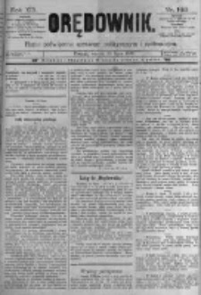 Orędownik: pismo poświęcone sprawom politycznym i sp&oacute;łecznym. 1889.07.23 R.19 nr166