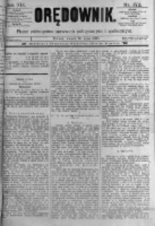 Orędownik: pismo poświęcone sprawom politycznym i spółecznym. 1889.07.30 R.19 nr172