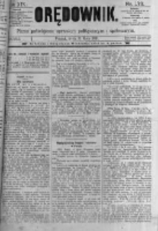 Orędownik: pismo poświęcone sprawom politycznym i spółecznym. 1889.07.31 R.19 nr173