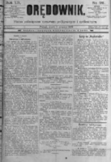 Orędownik: pismo poświęcone sprawom politycznym i spółecznym. 1889.08.09 R.19 nr181