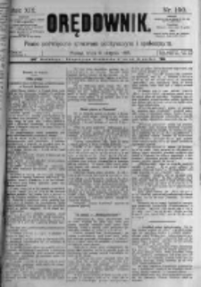 Orędownik: pismo poświęcone sprawom politycznym i sp&oacute;łecznym. 1889.08.21 R.19 nr190