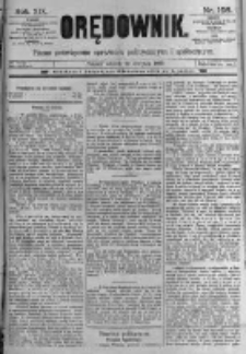 Orędownik: pismo poświęcone sprawom politycznym i spółecznym. 1889.08.27 R.19 nr195