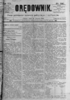 Orędownik: pismo poświęcone sprawom politycznym i sp&oacute;łecznym. 1889.08.28 R.19 nr196