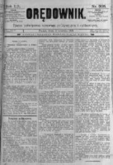 Orędownik: pismo poświęcone sprawom politycznym i sp&oacute;łecznym. 1889.09.11 R.19 nr208