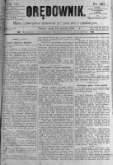 Orędownik: pismo poświęcone sprawom politycznym i sp&oacute;łecznym. 1889.09.14 R.19 nr211