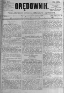 Orędownik: pismo poświęcone sprawom politycznym i spółecznym. 1889.09.19 R.19 nr215