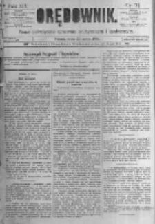 Orędownik: pismo poświęcone sprawom politycznym i spółecznym. 1889.03.27 R.19 nr71