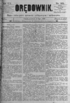Orędownik: pismo poświęcone sprawom politycznym i spółecznym. 1889.07.21 R.19 nr165