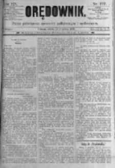 Orędownik: pismo poświęcone sprawom politycznym i sp&oacute;łecznym. 1889.09.21 R.19 nr217