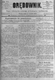Orędownik: pismo poświęcone sprawom politycznym i sp&oacute;łecznym. 1889.09.27 R.19 nr222