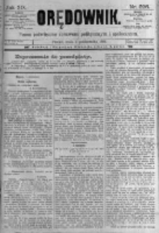 Orędownik: pismo poświęcone sprawom politycznym i spółecznym. 1889.10.02 R.19 nr226