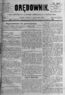 Orędownik: pismo poświęcone sprawom politycznym i sp&oacute;łecznym. 1889.10.03 R.19 nr227