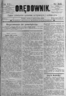 Orędownik: pismo poświęcone sprawom politycznym i sp&oacute;łecznym. 1889.10.05 R.19 nr229