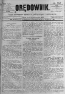 Orędownik: pismo poświęcone sprawom politycznym i sp&oacute;łecznym. 1889.10.09 R.19 nr232