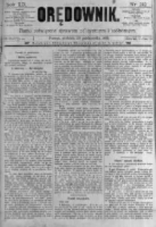Orędownik: pismo poświęcone sprawom politycznym i sp&oacute;łecznym. 1889.10.20 R.19 nr242