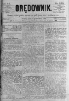 Orędownik: pismo poświęcone sprawom politycznym i spółecznym. 1889.10.30 R.19 nr250