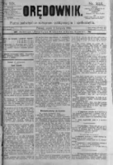 Orędownik: pismo poświęcone sprawom politycznym i spółecznym. 1889.11.01 R.19 nr252