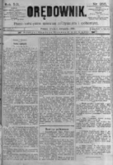 Orędownik: pismo poświęcone sprawom politycznym i spółecznym. 1889.11.06 R.19 nr255