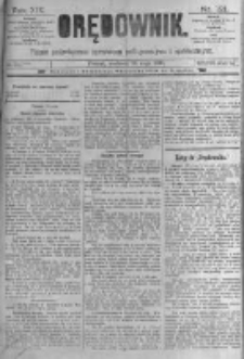 Orędownik: pismo poświęcone sprawom politycznym i sp&oacute;łecznym. 1889.05.26 R.19 nr121