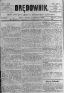 Orędownik: pismo poświęcone sprawom politycznym i spółecznym. 1889.10.24 R.19 nr245