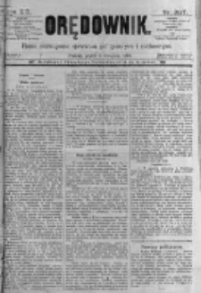 Orędownik: pismo poświęcone sprawom politycznym i sp&oacute;łecznym. 1889.11.08 R.19 nr257