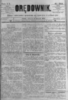 Orędownik: pismo poświęcone sprawom politycznym i sp&oacute;łecznym. 1889.11.10 R.19 nr259