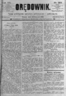 Orędownik: pismo poświęcone sprawom politycznym i spółecznym. 1889.11.15 R.19 nr263