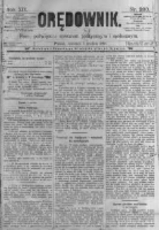 Orędownik: pismo poświęcone sprawom politycznym i sp&oacute;łecznym. 1889.12.05 R.19 nr280