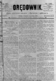 Orędownik: pismo poświęcone sprawom politycznym i sp&oacute;łecznym. 1889.12.12 R.19 nr286