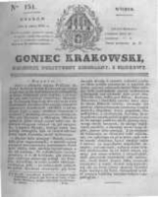 Goniec Krakowski: dziennik polityczny, liberalny i naukowy. 1831.07.05 nr151