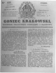 Goniec Krakowski: dziennik polityczny, liberalny i naukowy. 1831.07.12 nr157