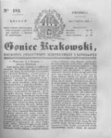 Goniec Krakowski: dziennik polityczny, historyczny i literacki. 1831.08.07 nr182