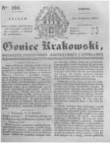 Goniec Krakowski: dziennik polityczny, historyczny i literacki. 1831.08.20 nr194