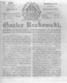 Goniec Krakowski: dziennik polityczny, historyczny i literacki. 1831.09.05 nr210