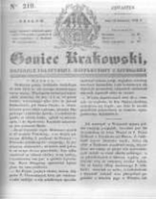 Goniec Krakowski: dziennik polityczny, historyczny i literacki. 1831.09.15 nr219