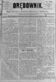 Orędownik: pismo poświęcone sprawom politycznym i sp&oacute;łecznym. 1889.11.26 R.19 nr272