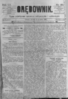 Orędownik: pismo poświęcone sprawom politycznym i sp&oacute;łecznym. 1889.12.10 R.19 nr284