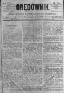 Orędownik: pismo poświęcone sprawom politycznym i spółecznym. 1889.12.18 R.19 nr291