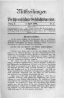 Mittheilungen des Westpreussischen Geschichtsvereins. 1902 Jahrg.1 nr2