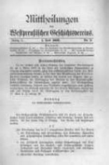Mittheilungen des Westpreussischen Geschichtsvereins. 1902 Jahrg.1 nr3