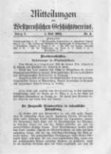 Mitteilungen des Westpreussischen Geschichtsvereins. 1903 Jahrg.2 nr3