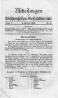 Mitteilungen des Westpreussischen Geschichtsvereins. 1908 Jahrg.7 nr4