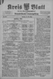Kreis Blatt f&uuml;r den Kreis Neutomischeler zugleich Hopfenzeitung 1903.03.24 Jg.22 Nr24