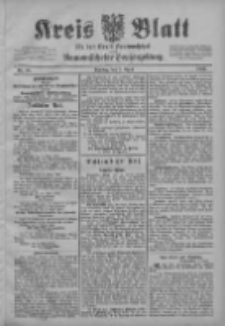 Kreis Blatt f&uuml;r den Kreis Neutomischeler zugleich Hopfenzeitung 1903.04.07 Jg.22 Nr28