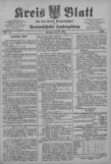 Kreis Blatt f&uuml;r den Kreis Neutomischeler zugleich Hopfenzeitung 1903.05.29 Jg.22 Nr42