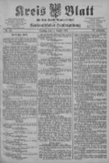 Kreis Blatt f&uuml;r den Kreis Neutomischeler zugleich Hopfenzeitung 1903.08.11 Jg.22 Nr62