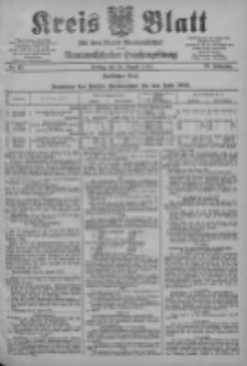 Kreis Blatt für den Kreis Neutomischeler zugleich Hopfenzeitung 1903.08.28 Jg.22 Nr67