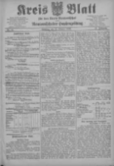 Kreis Blatt für den Kreis Neutomischeler zugleich Hopfenzeitung 1903.10.27 Jg.22 Nr84