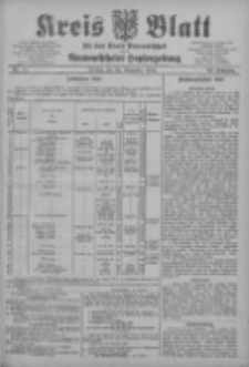 Kreis Blatt f&uuml;r den Kreis Neutomischeler zugleich Hopfenzeitung 1903.11.20 Jg.22 Nr91