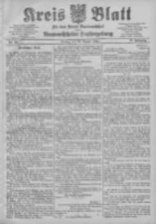 Kreis Blatt f&uuml;r den Kreis Neutomischeler zugleich Hopfenzeitung 1904.08.26 Jg.23 Nr69